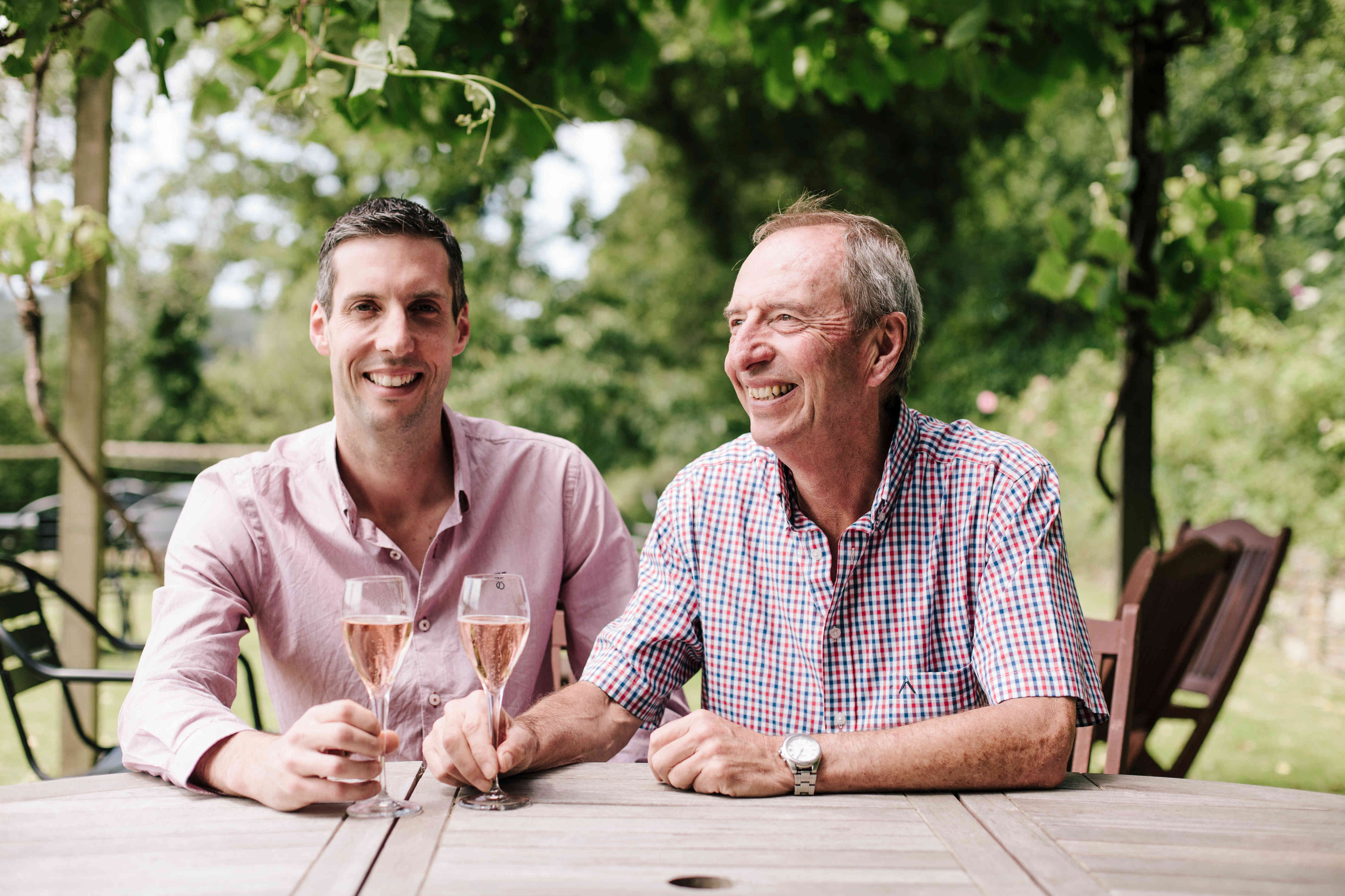 Bob & Sam Lindo at Camel Valley Vineyard Winemakers